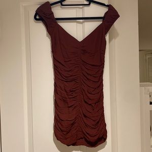 Aritzia Wilfred Ruched Mini Dress - Never Worn